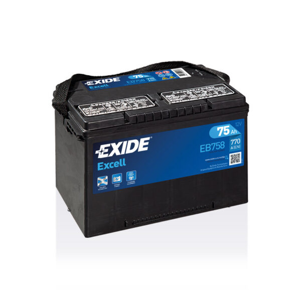 Exide Excell EB758 75 Ah Accu