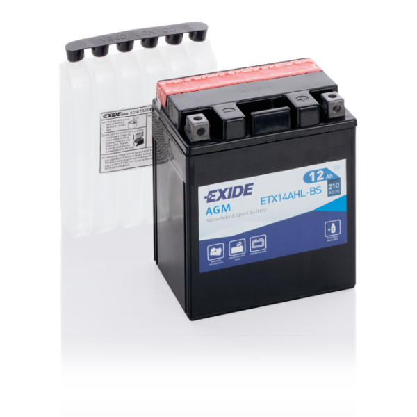 Exide ETX14AHL-BS 12 Ah Accu