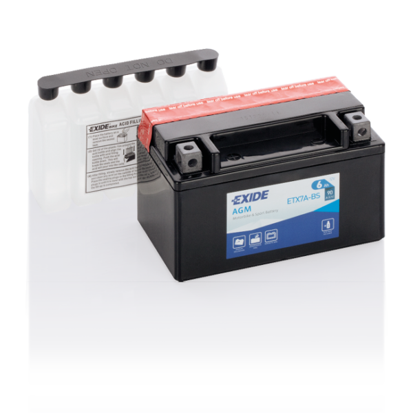 Exide ETX7A-BS 6 Ah Accu